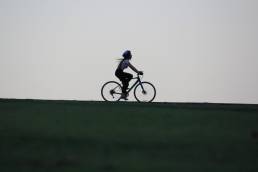 woman on bike